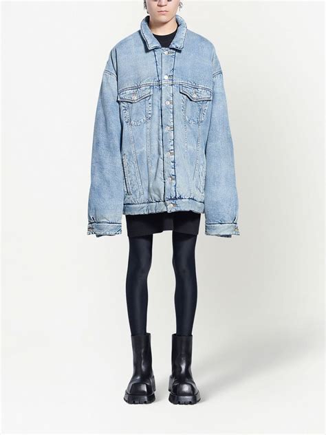 balenciaga jeans jacket sale.